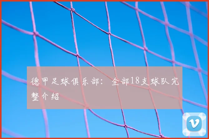 德甲足球俱乐部:全部18支球队完整介绍